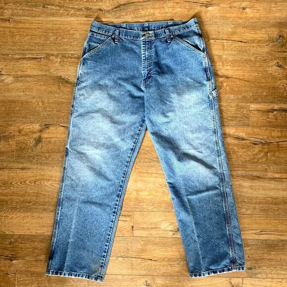 Wrangler Y2K Distressed Carpenter Utility Denim Jeans - Picture 2 of 12